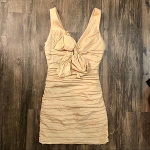 BCBG MAXAZRIA Champagne Cocktail Dress